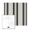 Picture of Grey Black White | 11' Heavy Duty Aluminum Market Umbrella Sunbrella® Awning Fabric