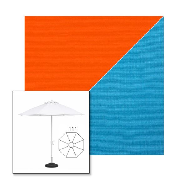 Picture of Orange Azure | 11' Heavy Duty Aluminum Market Umbrella Sunbrella® Awning Fabric