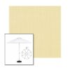 Picture of Parchment | 11' Heavy Duty Aluminum Market Umbrella Sunbrella® Awning Fabric