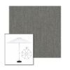 Picture of Smoke | 11' Heavy Duty Aluminum Market Umbrella Sunbrella® Awning Fabric