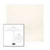 Picture of White | 11' Heavy Duty Aluminum Market Umbrella Sunbrella® Awning Fabric