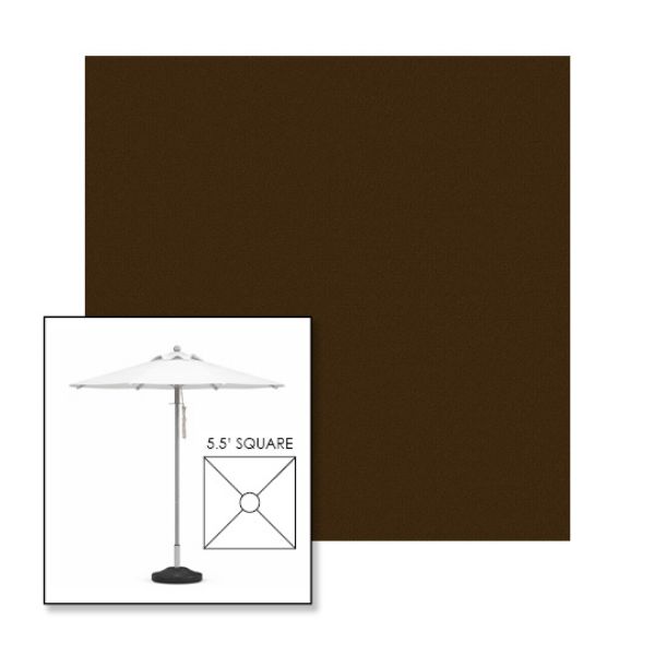 Picture of Badger | 5.5' Square Heavy Duty Aluminum Market Umbrella Sunbrella® Awning Fabric