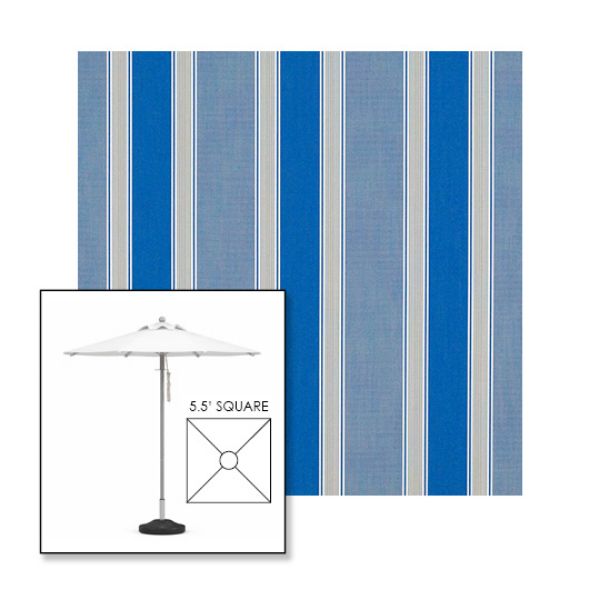 Picture of Baycrest Pacific | 5.5' Square Heavy Duty Aluminum Market Umbrella Sunbrella® Awning Fabric