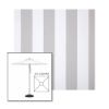 Picture of Beaufort Cloud | 5.5' Square Heavy Duty Aluminum Market Umbrella Sunbrella® Awning Fabric