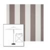 Picture of Beaufort Mushroom | 5.5' Square Heavy Duty Aluminum Market Umbrella Sunbrella® Awning Fabric