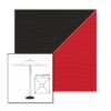 Picture of Black Jockey Red | 5.5' Square Heavy Duty Aluminum Market Umbrella Sunbrella® Awning Fabric