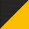 Picture of Black Yellow | 5.5' Square Heavy Duty Aluminum Market Umbrella Sunbrella® Awning Fabric