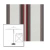 Picture of Burgundy Black White | 5.5' Square Heavy Duty Aluminum Market Umbrella Sunbrella® Awning Fabric