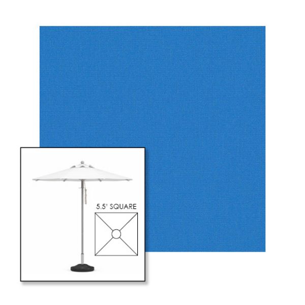 Picture of Capri | 5.5' Square Heavy Duty Aluminum Market Umbrella Sunbrella® Awning Fabric