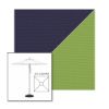Picture of Captain Navy Ginkgo | 5.5' Square Heavy Duty Aluminum Market Umbrella Sunbrella® Awning Fabric