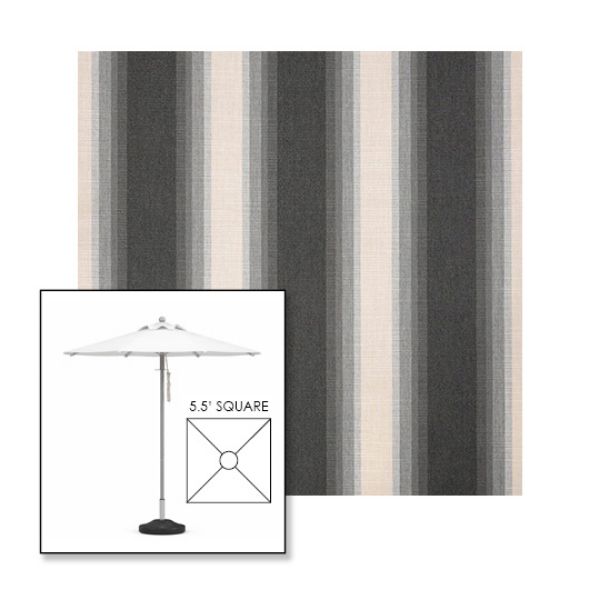 Picture of Colonnade Stone | 5.5' Square Heavy Duty Aluminum Market Umbrella Sunbrella® Awning Fabric