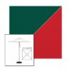 Picture of Forest Green Jockey Red | 5.5' Square Heavy Duty Aluminum Market Umbrella Sunbrella® Awning Fabric