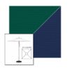 Picture of Forest Green Marine Blue | 5.5' Square Heavy Duty Aluminum Market Umbrella Sunbrella® Awning Fabric