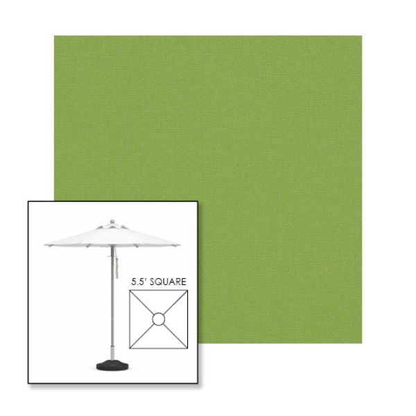Picture of Ginkgo | 5.5' Square Heavy Duty Aluminum Market Umbrella Sunbrella® Awning Fabric