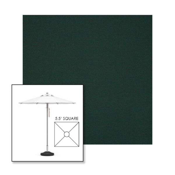 Picture of Ivy | 5.5' Square Heavy Duty Aluminum Market Umbrella Sunbrella® Awning Fabric