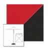 Picture of Jockey Red Black | 5.5' Square Heavy Duty Aluminum Market Umbrella Sunbrella® Awning Fabric