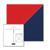 Picture of Logo Red Marine Blue | 5.5' Square Heavy Duty Aluminum Market Umbrella Sunbrella® Awning Fabric