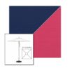 Picture of Marine Blue Pink | 5.5' Square Heavy Duty Aluminum Market Umbrella Sunbrella® Awning Fabric