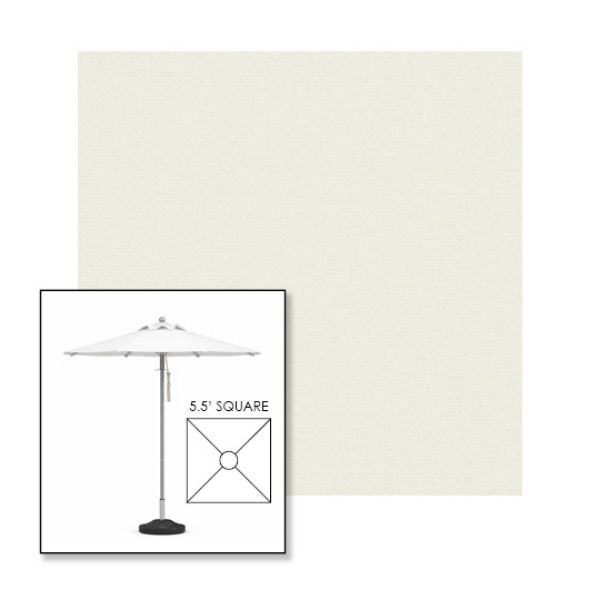 Picture of Natural | 5.5' Square Heavy Duty Aluminum Market Umbrella Sunbrella® Awning Fabric