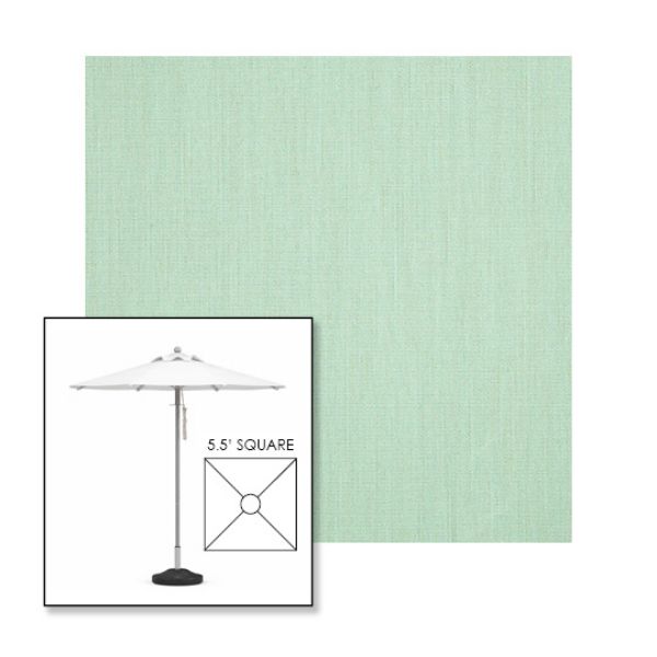 Picture of Sea | 5.5' Square Heavy Duty Aluminum Market Umbrella Sunbrella® Awning Fabric