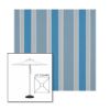 Picture of Baycrest Sky | 6.5' Square Heavy Duty Aluminum Market Umbrella Sunbrella® Awning Fabric