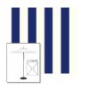 Picture of Beaufort Captain Navy | 6.5' Square Heavy Duty Aluminum Market Umbrella Sunbrella® Awning Fabric