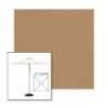 Picture of Beige | 6.5' Square Heavy Duty Aluminum Market Umbrella Sunbrella® Awning Fabric
