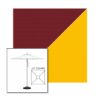 Picture of Burgundy Sunflower | 6.5' Square Heavy Duty Aluminum Market Umbrella Sunbrella® Awning Fabric