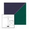 Picture of Captain Navy Forest Green | 6.5' Square Heavy Duty Aluminum Market Umbrella Sunbrella® Awning Fabric