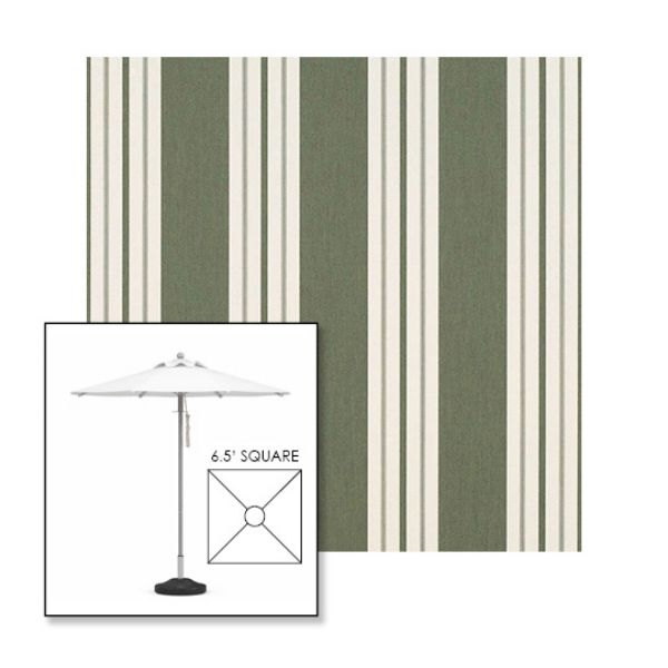 Picture of Fern Classic | 6.5' Square Heavy Duty Aluminum Market Umbrella Sunbrella® Awning Fabric
