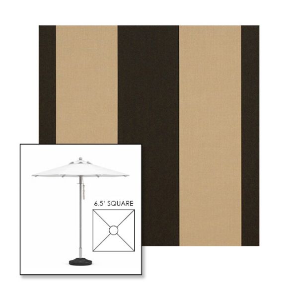 Picture of Manhattan Classic | 6.5' Square Heavy Duty Aluminum Market Umbrella Sunbrella® Awning Fabric
