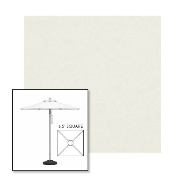 Picture of Natural | 6.5' Square Heavy Duty Aluminum Market Umbrella Sunbrella® Awning Fabric