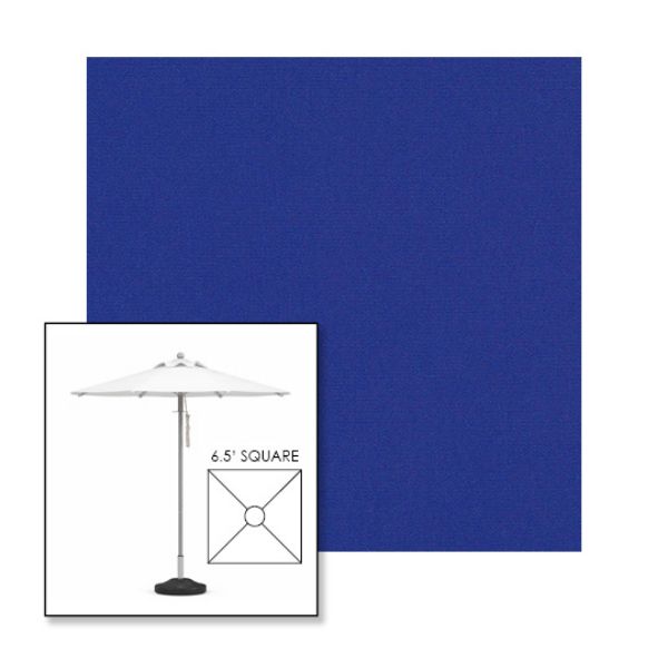 Picture of Ocean Blue | 6.5' Square Heavy Duty Aluminum Market Umbrella Sunbrella® Awning Fabric
