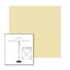 Picture of Parchment | 6.5' Square Heavy Duty Aluminum Market Umbrella Sunbrella® Awning Fabric