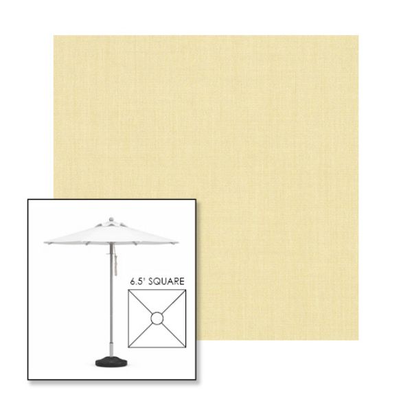 Picture of Parchment | 6.5' Square Heavy Duty Aluminum Market Umbrella Sunbrella® Awning Fabric
