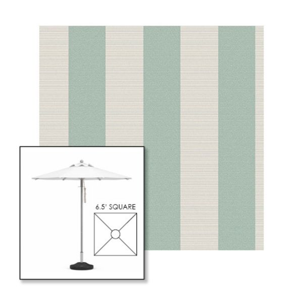 Picture of Paxton Dew | 6.5' Square Heavy Duty Aluminum Market Umbrella Sunbrella® Awning Fabric