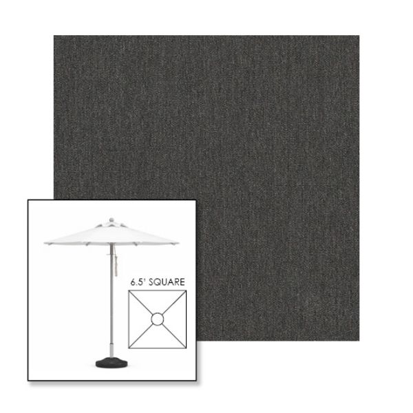 Picture of Slate | 6.5' Square Heavy Duty Aluminum Market Umbrella Sunbrella® Awning Fabric
