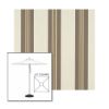 Picture of Taupe Tailored | 6.5' Square Heavy Duty Aluminum Market Umbrella Sunbrella® Awning Fabric