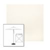 Picture of White | 6.5' Square Heavy Duty Aluminum Market Umbrella Sunbrella® Awning Fabric