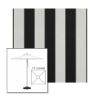 Picture of Beaufort Black White | 7.5' Square Heavy Duty Aluminum Market Umbrella Sunbrella® Awning Fabric