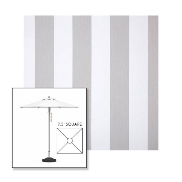 Picture of Beaufort Cloud | 7.5' Square Heavy Duty Aluminum Market Umbrella Sunbrella® Awning Fabric