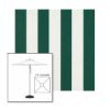 Picture of Beaufort Forest Green Natural | 7.5' Square Heavy Duty Aluminum Market Umbrella Sunbrella® Awning Fabric