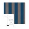 Picture of Beaufort Peacock | 7.5' Square Heavy Duty Aluminum Market Umbrella Sunbrella® Awning Fabric