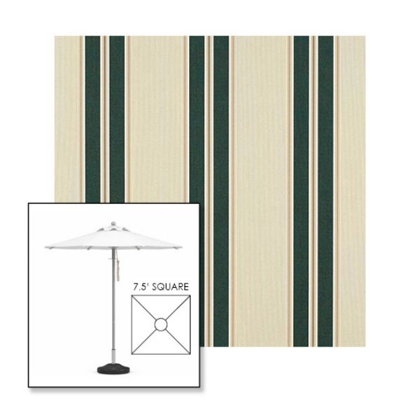 Picture of Black Forest Fancy | 7.5' Square Heavy Duty Aluminum Market Umbrella Sunbrella® Awning Fabric
