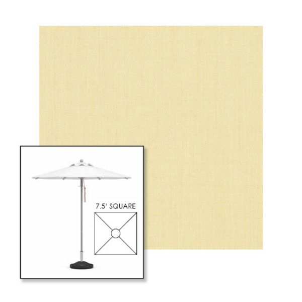 Picture of Parchment | 7.5' Square Heavy Duty Aluminum Market Umbrella Sunbrella® Awning Fabric