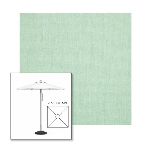 Picture of Sea | 7.5' Square Heavy Duty Aluminum Market Umbrella Sunbrella® Awning Fabric