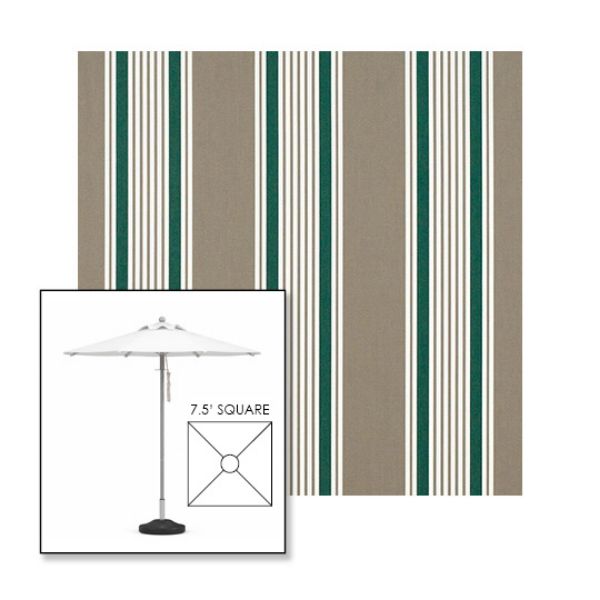 Picture of Taupe 2 | 7.5' Square Heavy Duty Aluminum Market Umbrella Sunbrella® Awning Fabric