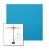 Picture of Azure | 7.5' Wood Frame Market Umbrella Sunbrella® Awning Fabric