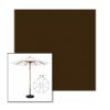 Picture of Badger | 7.5' Wood Frame Market Umbrella Sunbrella® Awning Fabric