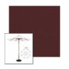 Picture of Black Cherry | 7.5' Wood Frame Market Umbrella Sunbrella® Awning Fabric